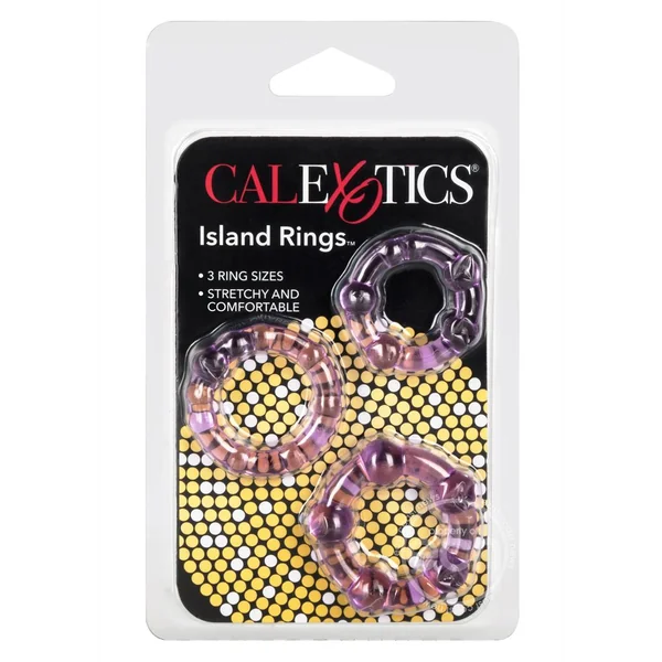 Island Rings Cock Rings (3 piece set) - Purple