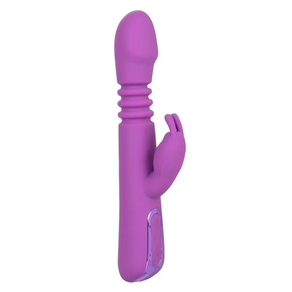 Jack Rabbit Elite Thrusting Rabbit Silicone Rechargeable Rabbit Vibrator - Purple