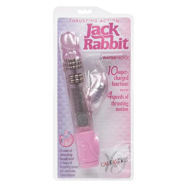 Jack Rabbit Thrusting Action Rabbit Vibrator- Pink