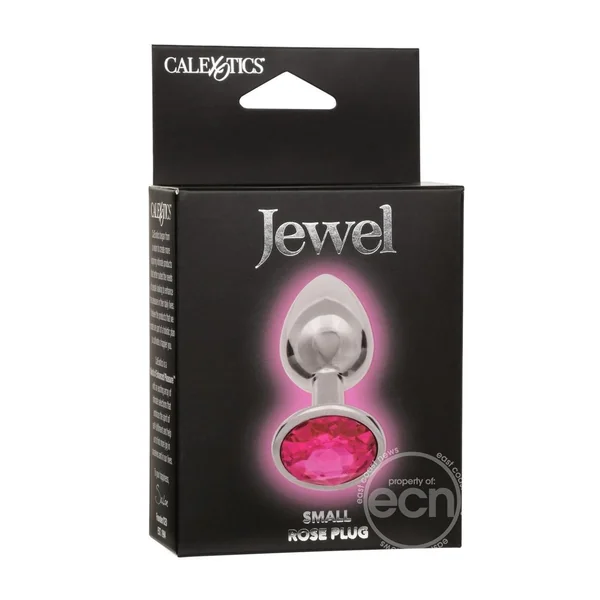 Jewel Rose Aluminum Anal Plug - Small - Pink