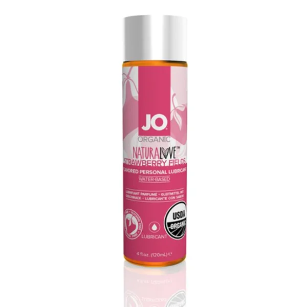 JO USDA Organic Natural Strawberry Flavored Water Based Lubricant