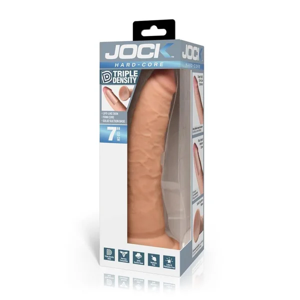 Jock Hard Core Triple Density Dildo 7in - Vanilla