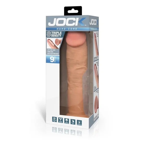Jock Hard Core Triple Density Dildo 9in - Vanilla