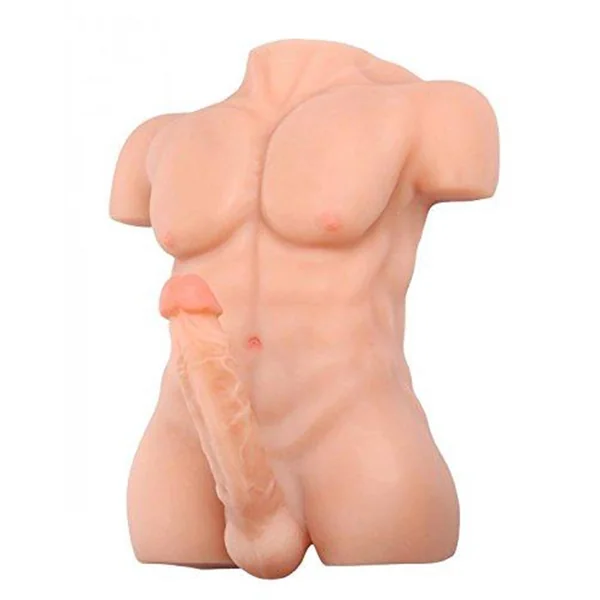 John 14LB TPE Sex Torso – Male Torso with 8″ Dildo