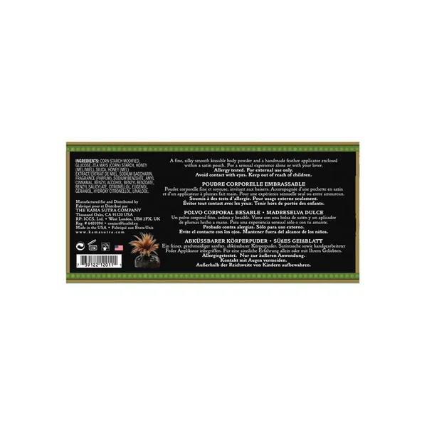 Kama Sutra Honey Dust - 6 oz Sweet Honeysuckle