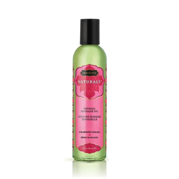 Kama Sutra Natural Massage Oils - Strawberry Dreams - 8 oz (200 ml)