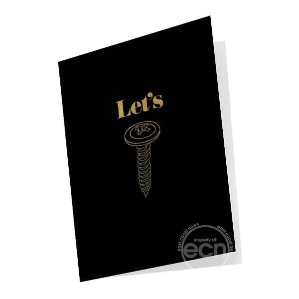Kama Sutra Naughty Notes "Let's Screw" Greeting Card