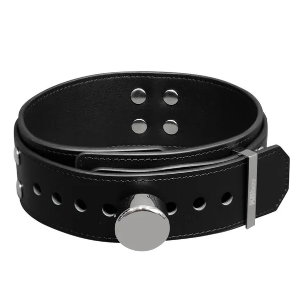 KBboy MagLock Series - Leather BDSM Collar with Magnetic Lock