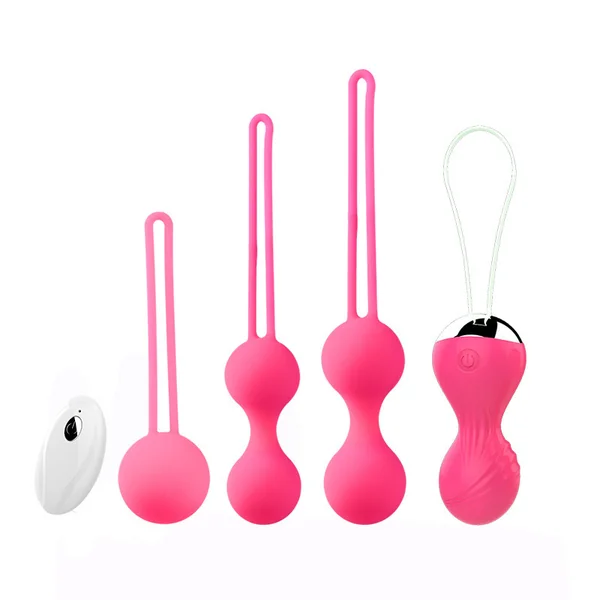Kegel Ball Set with Remote – 4 Progressive Weights + 10 Vibration Modes | Doctor-Approved Pelvic Floor Trainer