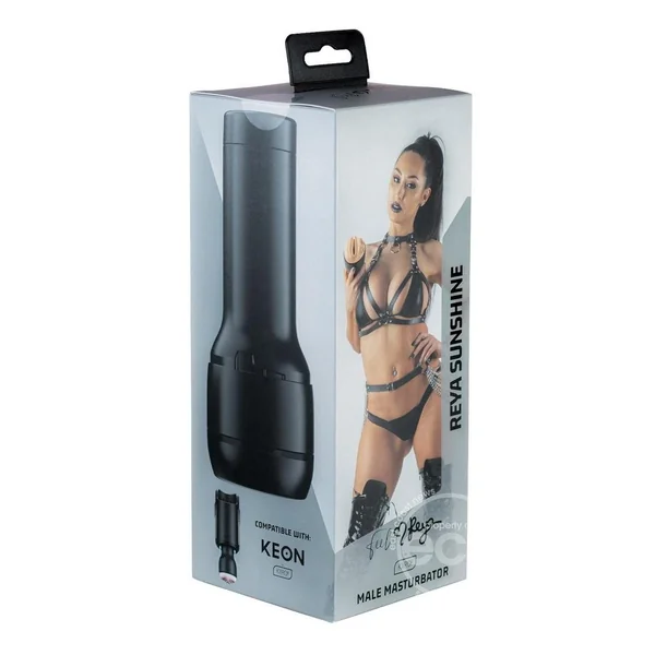 Kiiroo Feel Reya Sunshine Stroker Interactive Masturbator - Pussy - Black/Vanilla