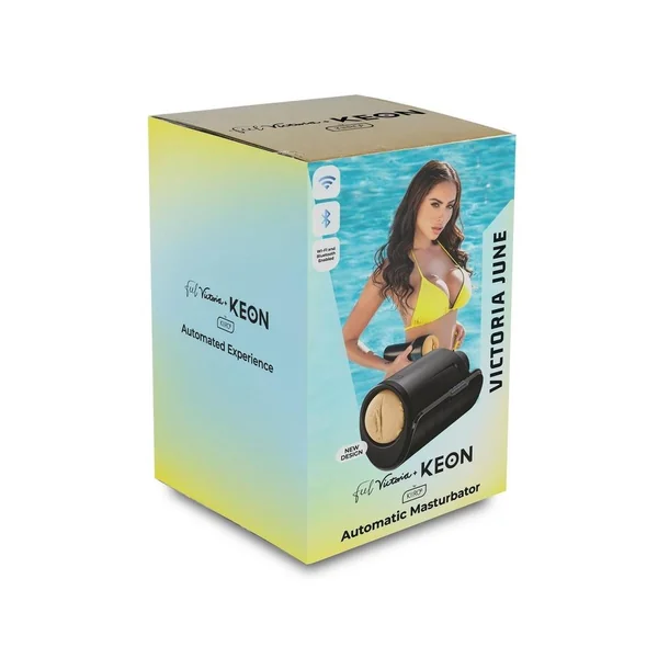Kiiroo Keon Wifi & Feel Victoria Interactive Masturbator Combo Set - Pussy - Vanilla