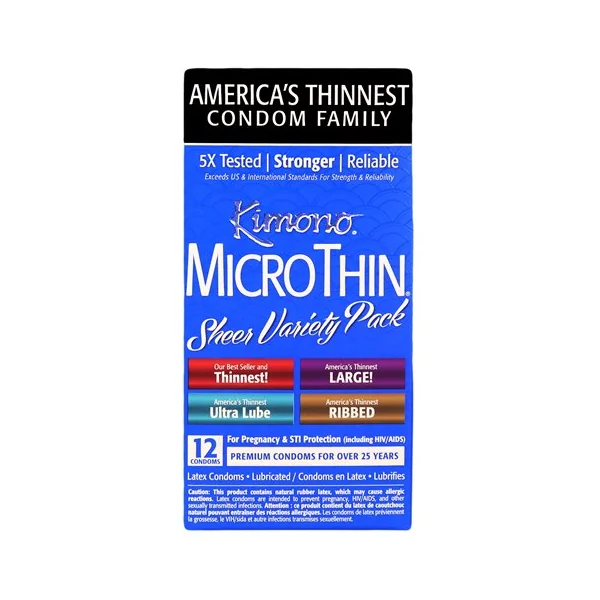 Kimono – Micro Thin Sheer Variety – 12 Pack