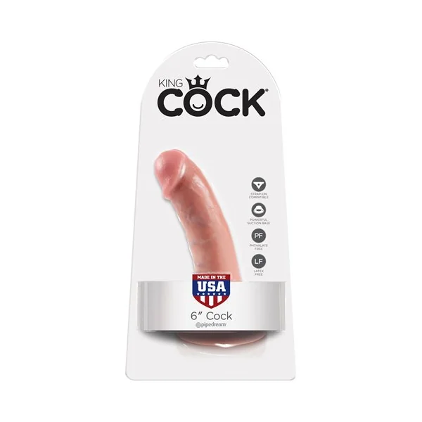 King Cock 6 inch Dildo , Flesh