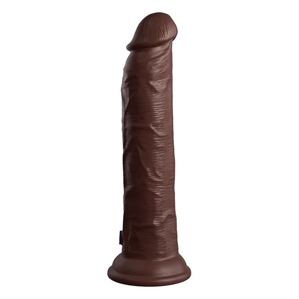 King Cock Elite 9" Dual Density Vibrating Silicone Cock W/remote