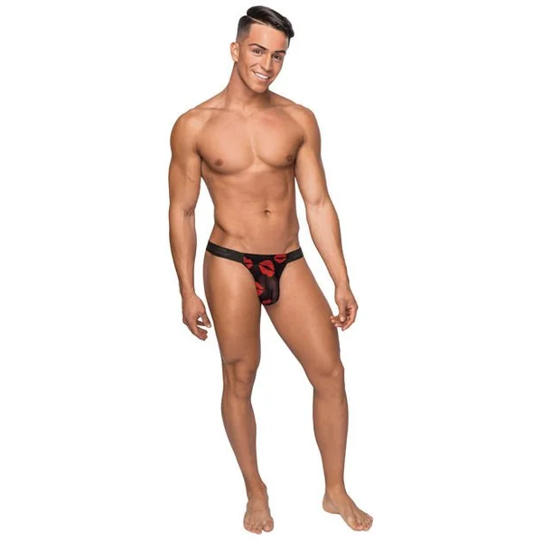 Kiss Me Stretch Mesh Micro Thong