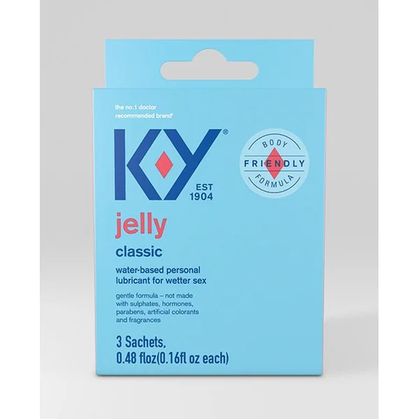 K-Y Water Based Jelly Lube - Pack of 3 Satchet