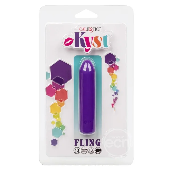 Kyst Fling Rechargeable Silicone Bullet Vibrator - Purple