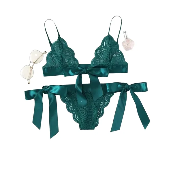 Lace Butterfly Lingerie Bralette Set