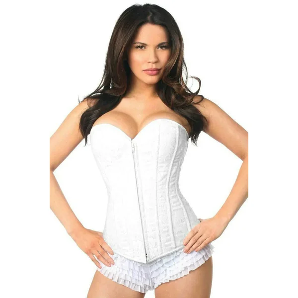 Lace Overbust Corset w/Zipper
