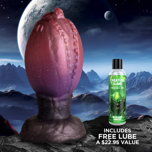 Large Dragon Hatch Silicone Egg with Free Lubricant
