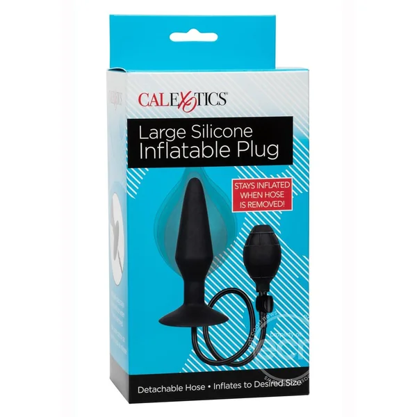 Large Silicone Inflatable Plug - Black