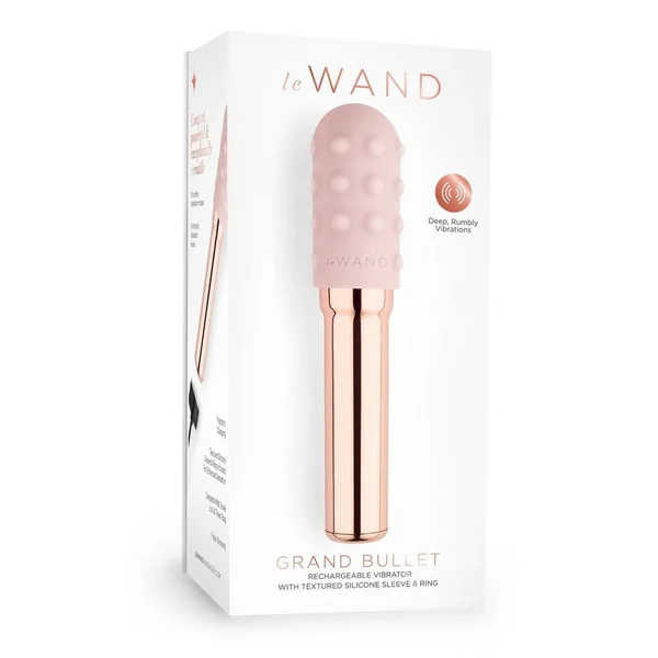 Le Wand Grand Bullet Rechargeable Silione Vibrator - Rose Gold