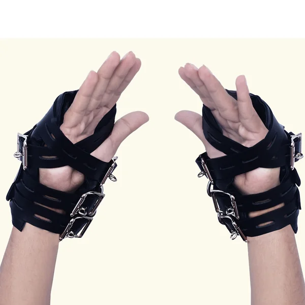 Leather BDSM Wrist Suspension Cuffs