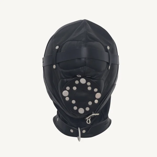 Leather Bondage Hood for Gay - Premium BDSM Gear