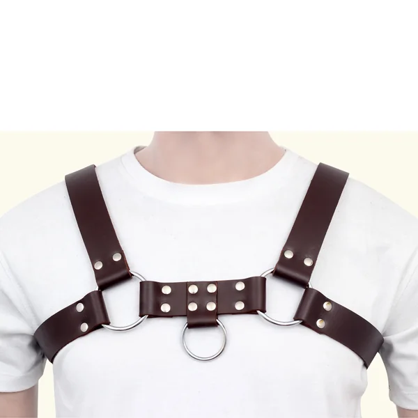 Leather Bulldog Chest Harness for Men – Premium Leather Bondage Gear
