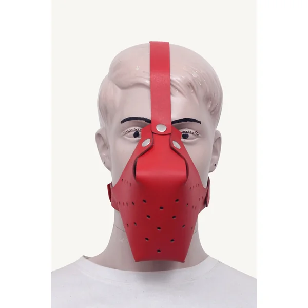 Leather Pet Play Mask | Dog Face Muzzle