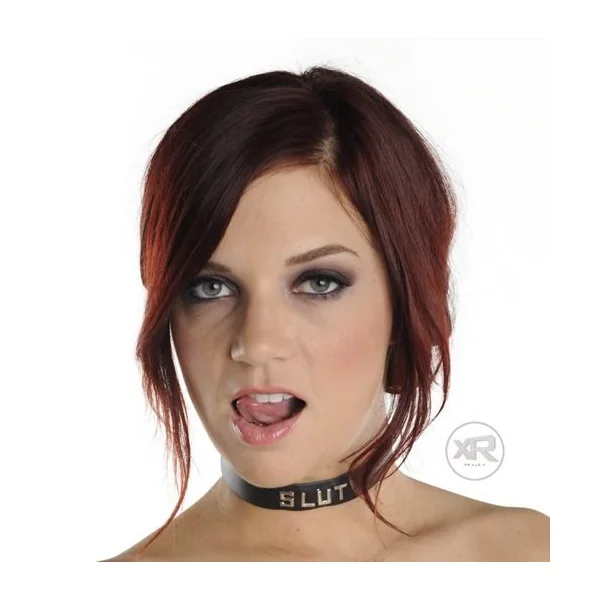 Leather Slut ID Collar