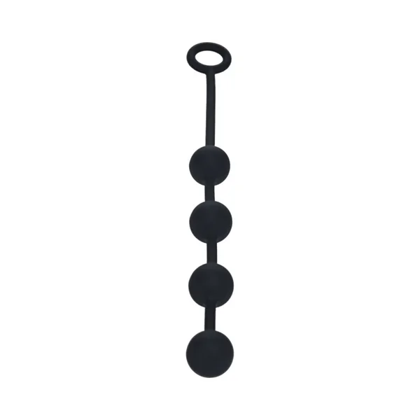LEVELZ Round Silicone Anal Balls Medium 30mm Black