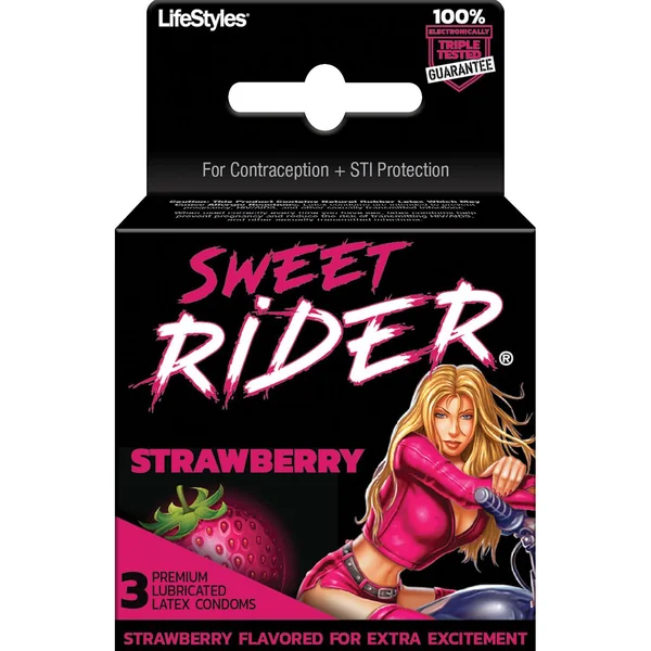 Lifestyles Sweet Rider Strawberry 3Pk