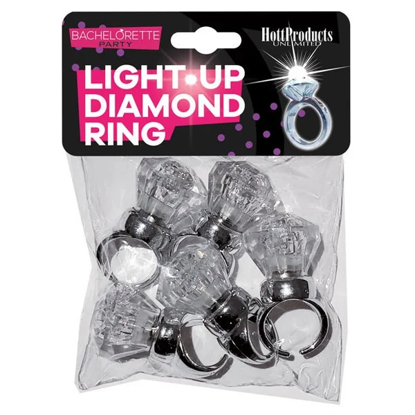 Light Up Diamond Ring 5-Pack