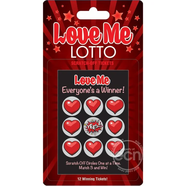 Love Me Lotto Scratch Off Tickets (12 Per Pack)