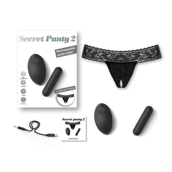 LOVE TO LOVE Secret Panty 2 Black Onyx