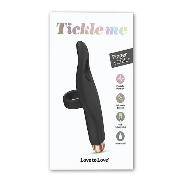 Love to Love Tickle Me Finger Vibe - Black Onyx