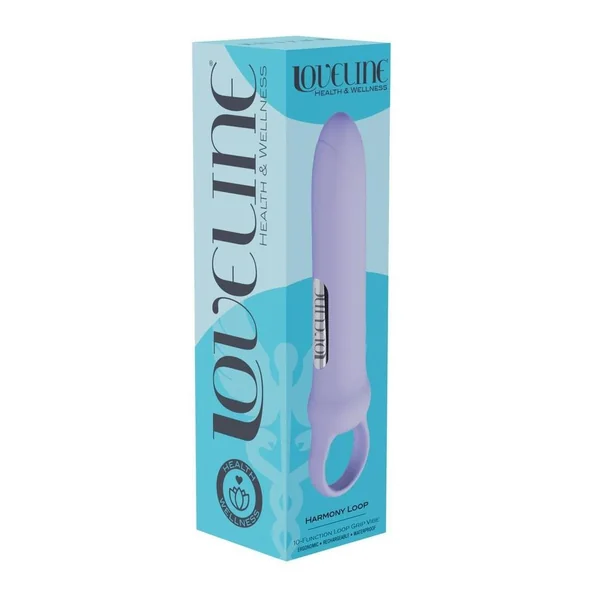 Loveline Harmony Loop Grip Vibe Ergonomic 10 Function Silicone Bullet Massager