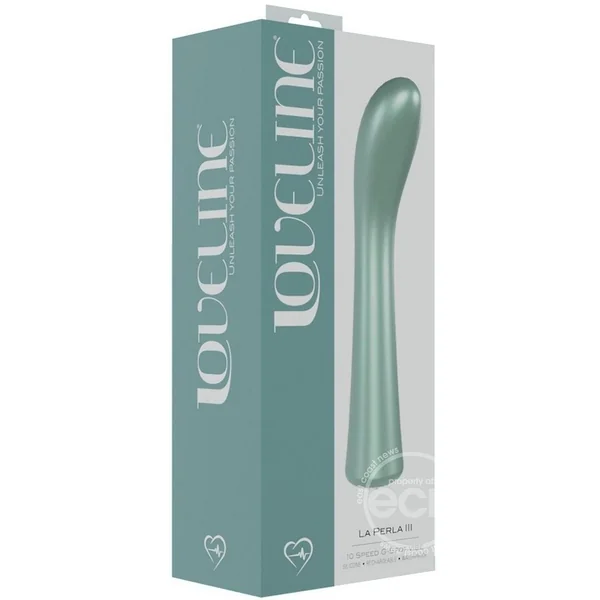 LoveLine La Peria III Rechargeable 10 Speed G-Spot Vibrator - Green