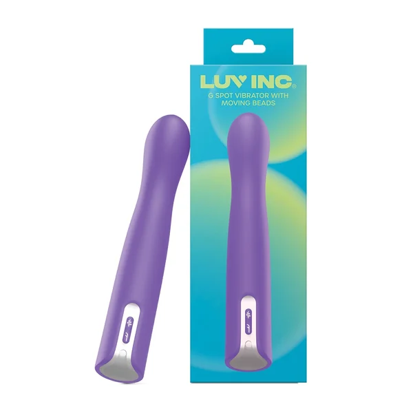 Luv Inc. G-Spot Vibrator w/Moving Beads - Purple