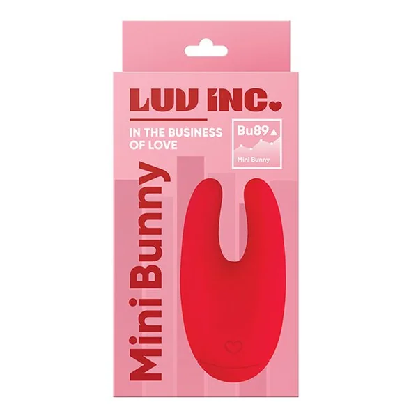Luv Inc. U -Shape Mini Bunny - Red