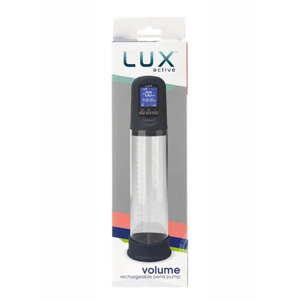 Lux Active Volume LCD Rechargeable Auto Penis Pump - Navy