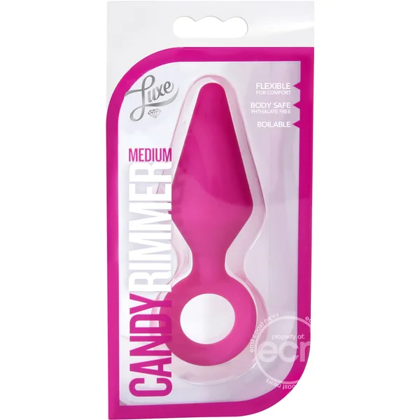 Luxe Candy Rimmer Silicone Butt Plug - Pink