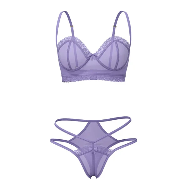Magic Silk Sheer Passion Demi Bra & High Cut Tanga