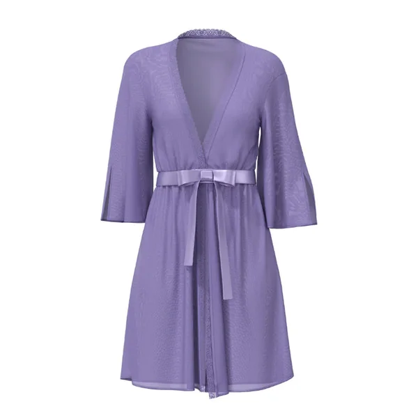 Magic Silk Sheer Passion Flutter Sleeve Robe