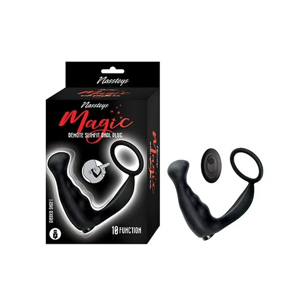 Magic Slimfit Anal Plug w/Remote Control - Black