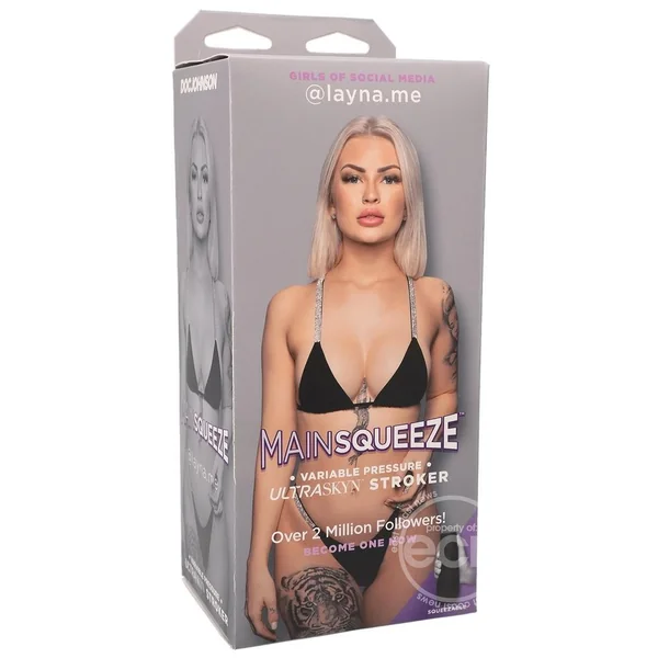 Main Squeeze Girls of Social Media @layna.me Ultraskyn Masturbator - Pussy - Vanilla