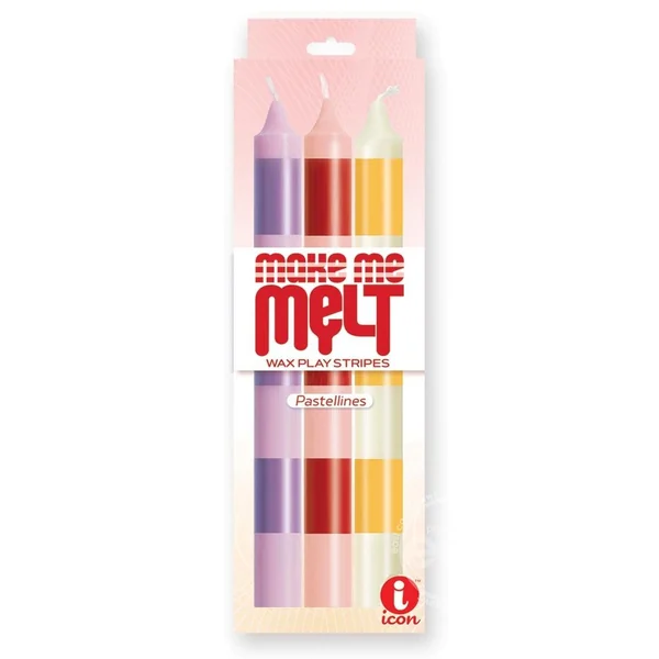 Make Me Melt Pastellines Candle - Multicolor