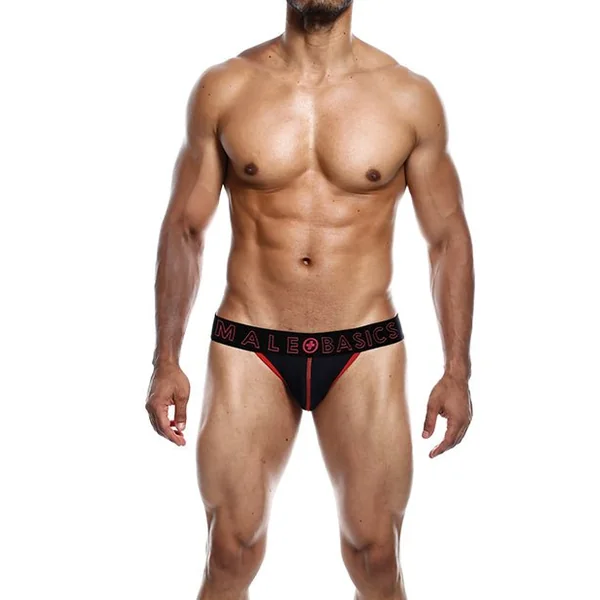 Male Basics Neon Jockstrap Red