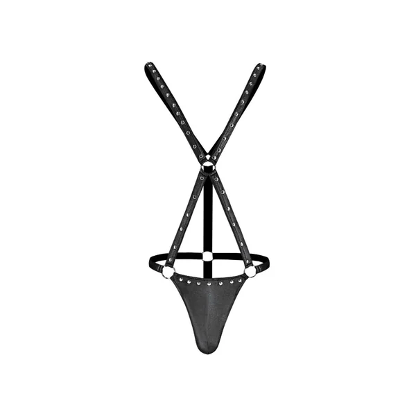Male Power Fetish Warrior Criss-Cross Body Harness
